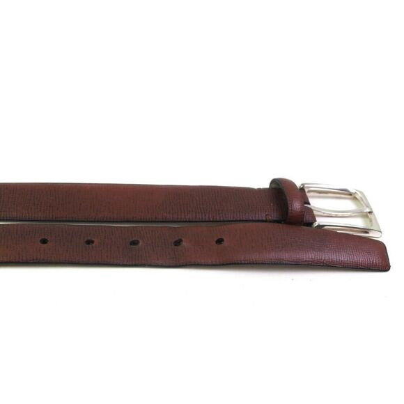 Hickey Freeman BROWN GENUINE LEATHER 1 1/4"Wd DRESS MEN'S BELT Sz 32/80 (45M - Picture 12 of 14